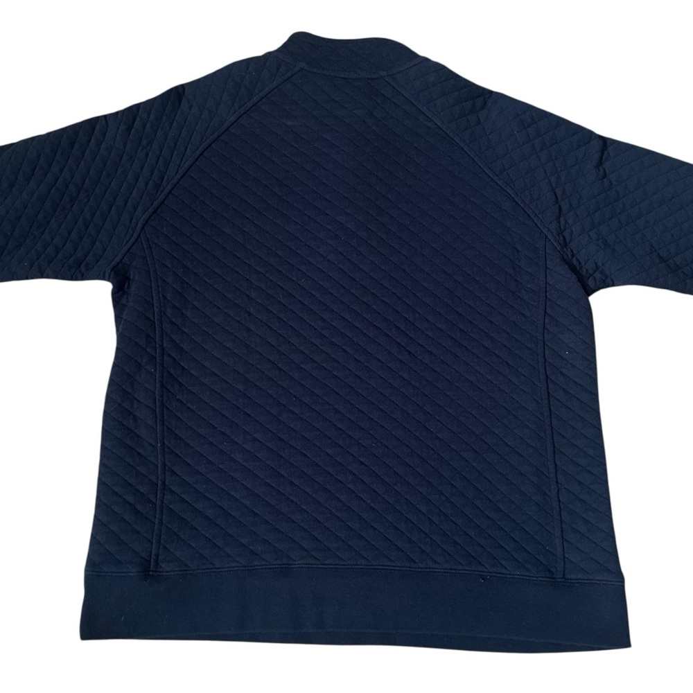 Eddie Bauer Men’s Quilted Sweater Navy Blue Size Large - Picture 2 of 6
